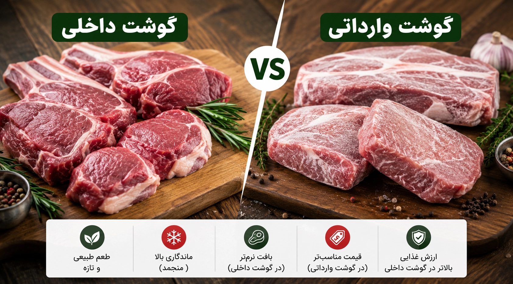 گوشت داخلی یا وارداتی؟ کدام کیفیت بهتری دارد؟